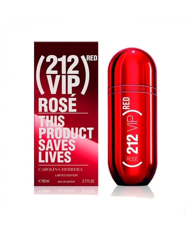 CAROLINA HERRERA - 212 VIP ROSE THIS PRODUCT SAVES LIVES (EDP 80ml)
