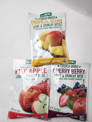 ALL-NATURAL - CRUNCH DRIED (4 BỊCH TRÁI CÂY SẤY KHÔ 14G)
