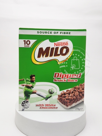 NESTEL - MILO DIPPED SNACK BARS (BÁNH NGŨ CỐC MILO 270G)