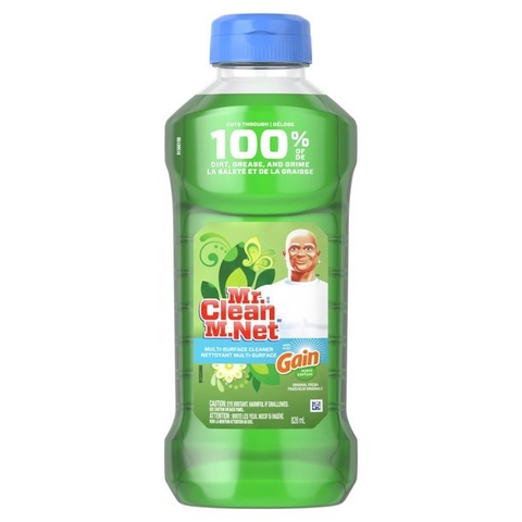 MR.CLEAN - MULTI-SURFACE CLEANSER GAIN (NƯỚC LAU SÀN XANH ĐẬM 828ml)