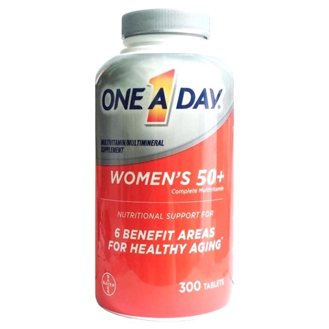 ONE A DAY - MULTIVITAMIN SUPPLEMENT FOR WOMEN'S 50+  (BỔ SUNG VITAMIN TỔNG HỢP NỮ 50+ 300 VIÊN)