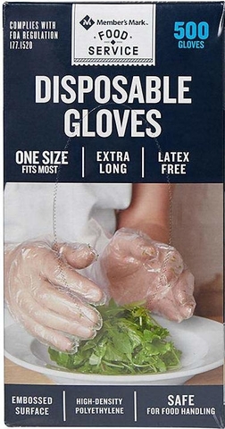 Member’s Mark - Disposable Gloves (Bao Tay Nấu Ăn 500 Cái)