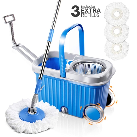 Masthome - Microfiber Spin Mop (Bộ Lau Nhà)