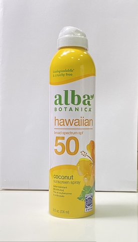 alba BOTANICA - HAWAIIAN SUNSCREEN SPF50 (XỊT CHỐNG NẮNG SPF 50 227G)