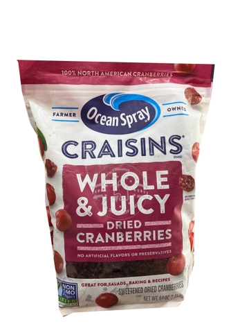 OCEAN SPRAY - CRAISINS DRIED CRAN-BERIES (CRAN-BERIES SẤY KHÔ 1.81KG)