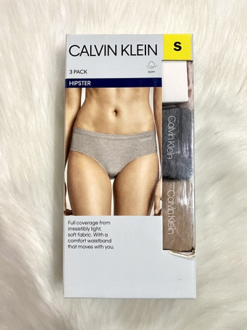 CALVIN KLEIN - HIPSTER (SET 3 QUẦN LÓT NỮ S)