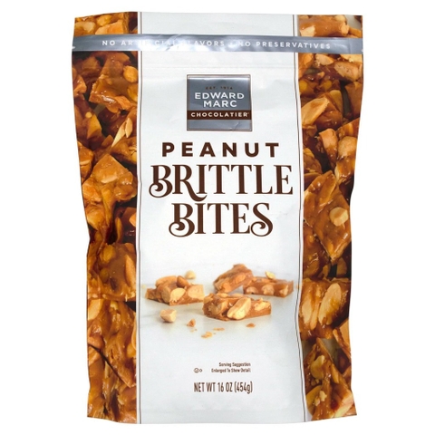 EDWARD MARC - PEANUT BRITTLE BITES (KẸO ĐẬU PHỘNG 454G)