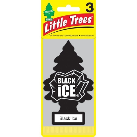 LITTLE TREES - BLACK ICE (SET 3 THÔNG THƠM HƯƠNG ĐÁ ĐEN)