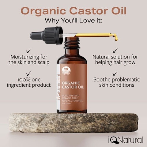 iQ Natural - ORGANIC CASTOR OIL (Dầu Dưỡng Mi 59ml)