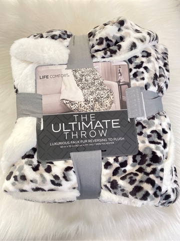 LIFE COMFORTR - THE ULTIMATE THROW (MỀN DA BEO 152cm x 177cm)
