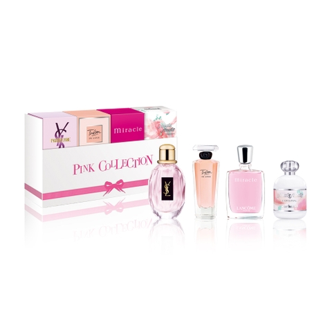 PINK COLLECTION -GIFT SET (EDP YSL 7,5ml, LANCOME 2x5ml, EDT ANAIS 6ml)