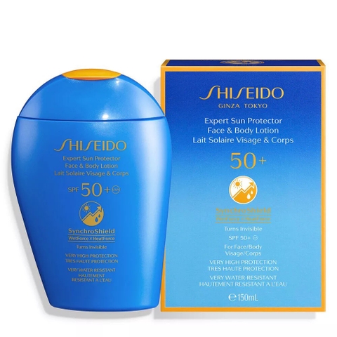 SHISEIDO - EXPERT SUN PROTECTOR FACE & LOTION (KEM CHỐNG NẮNG, DƯỠNG THỂ SPF 50+ 150ml)