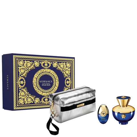 Versace - Dylan Blue Pour Femme (Gift Set 3 EDP 100ml + Mini 10ml + Túi Thời Trang)