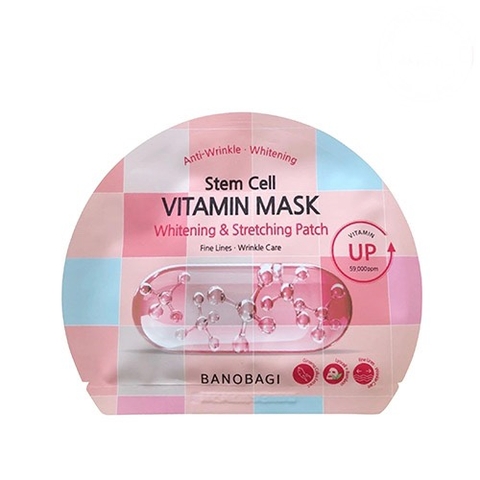 BANOBAGI - STEM CELL VITAMIN MASK WHITENING & STRETCHING PATCH (MẶT NẠ DƯỠNG TRẮNG, CHĂM SÓC DA 1 MIẾNG)