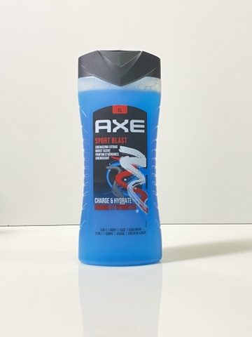 AXE - SPORT BLAST 12H REFRESHING FRAGRANCE (SỮA TẮM NAM 3IN1 400ml)