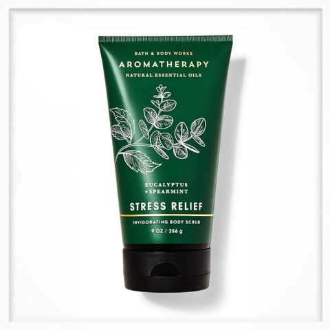BATH & BODY WORKS - AROMATHERAPY EUCALYPTUS + SPEARMINT BODY SCRUB (TẨY TẾ BÀO CHẾT THƯ GIẢN 256G)