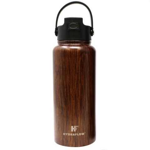 HYDRAFLOW - STAINLESS STEEL (BÌNH GIỮ NHIỆT 1L GỖ)