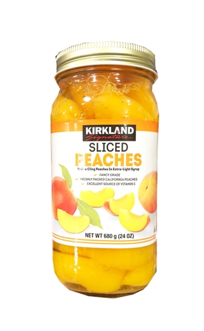 KIRKLAND - SLICED PEACHES (ĐÀO LÁT NGÂM 680G)