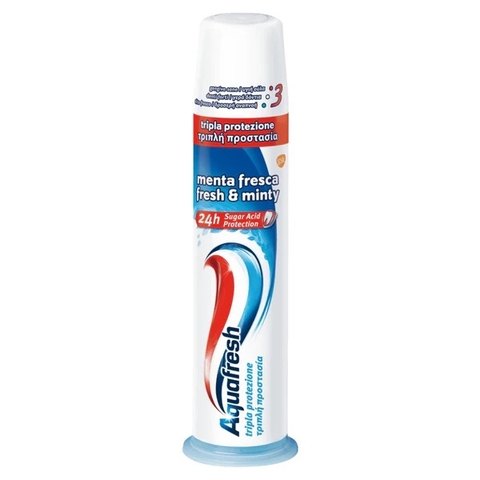 AQUAFRESH - FRESH & MINTY 3IN1 PROTECTION (KEM ĐÁNH RĂNG TRẮNG SÁNG 100ml)