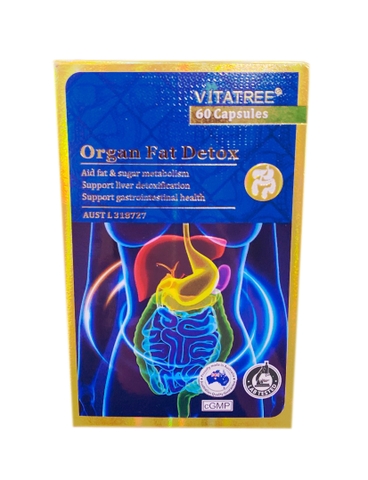 VITATREE - Organ Fat Detox (Thải Độc Mỡ Cơ Thể 60 Viên)