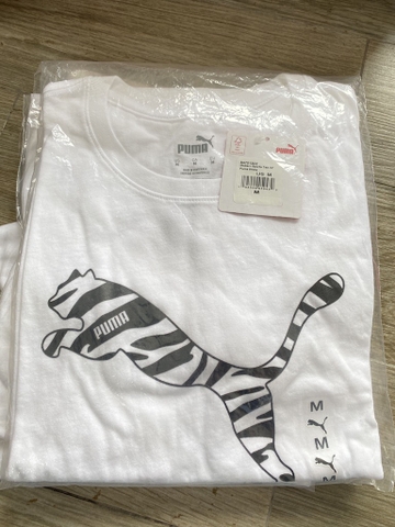 PUMA - Modern Sports Tee Inf Puma White (Áo Thun Trắng Puma, Size S)