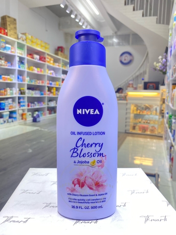 NIVEA - Oil Infused Lotion (Cherry Blossom & Jojoba Oil 500ml)