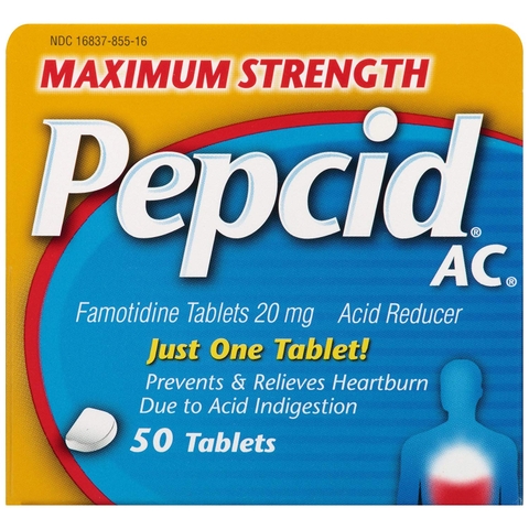 Pepcid AC - Famotidine Tablets 20mg (Thuốc Đau Bao Tử 50 Viên)