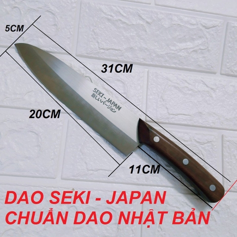 SEKI-JAPAN - Dao Thái Cắt Thực Phẩm THÉP NGUYÊN KHỐI