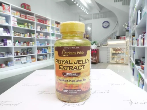 Puritan's Pride - Royal Jelly Extract 500MG (Sữa Ong Chúa 120 Viên)