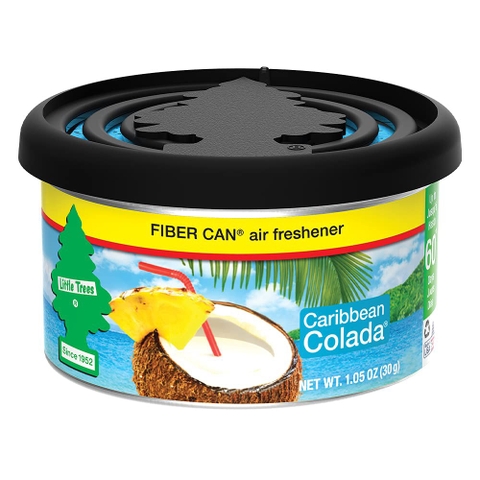 LITTLE TREES - FIBER CAN CARIBBEAN COLADA (SÁP THƠM HƯƠNG ĐẢO CARIBBEAN VÀ COCKTAIL COLADA 30G)