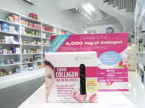 Applied Nutrition - Liquid Collagen 4000MG (Hổ Trợ Da 30 Ống)