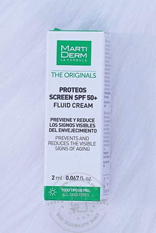MARTI DERM - The Originals Proteos Screen SPF 50+ (Kem Chống Nắng SPF 50+ 2ml)
