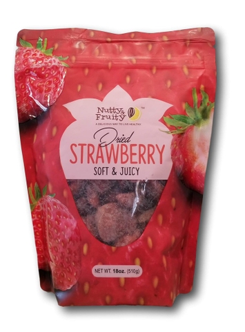 NUTTY & FRUITY - DRIED STRAWBERRY SOFT & JUICY (DÂU TÂY SẤY GIÒN 510G)