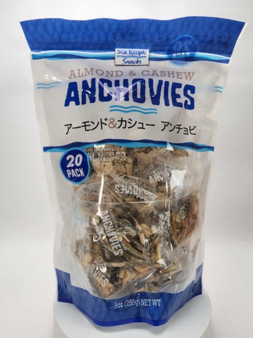 SEA TEMPLE - ALMOND & CASHEW ANCHOVIES (CÁ KHÔ, HẠNH NHÂN, HẠT ĐIỀU 255G)