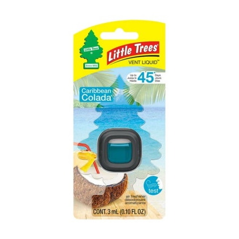 LITTLE TREES - CARIBBEAN COLADA (NƯỚC HOA XE HƠI HƯƠNG ĐẢO CARIBBEAN VÀ COCKTAIL COLADA 3ml)