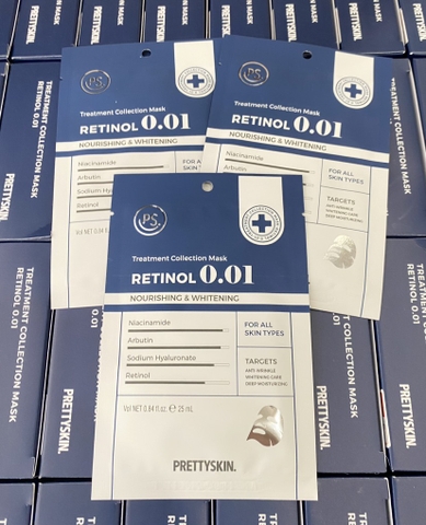 PRETTYSKIN - RETINOL 0.01 NOURISHING & WHITENING (MẶT NẠ 1 MIẾNG)