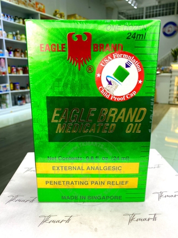 EAGLE BRAND - Medicated Oil (Dầu Xanh Con Ó 1 Hộp 12 chai)