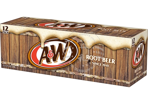 A&M - Root Beer Since 1919 (Nước Ngọt Xá Xị 12 Lon)