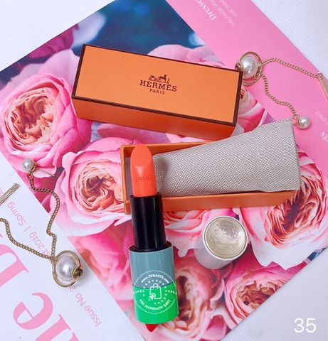 HERMES - 35 ORANGE CAPUCINE (SON THỔI 2,8G)