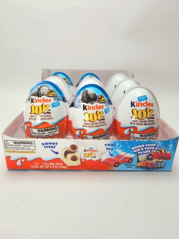 KINDER JOY - APPLAYDU (SET 6 TRỨNG CHOCOLATE XE 6x20G)