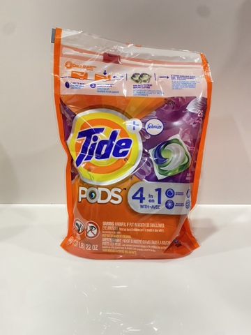 TIDE - PODS 4 IN 1 (TÚI VIÊN GIẶT 26 VIÊN)