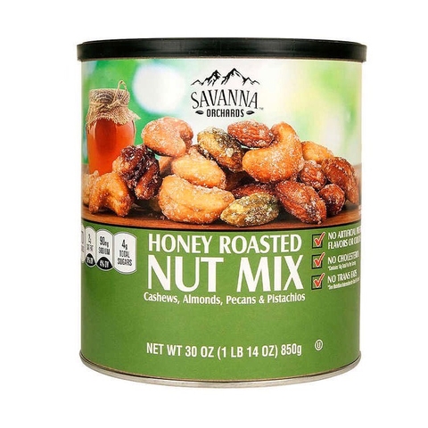SAVANA Orchards - Honey Roasted Nut Mix (Hạt Hỗn Hợp Tẩm Mật Ong 850g)