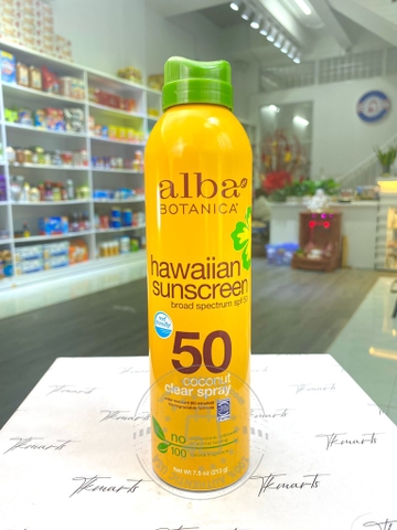 ALBA - BOTANICA SPF50 (XỊT CHỐNG NẮNG 50+ 213G)
