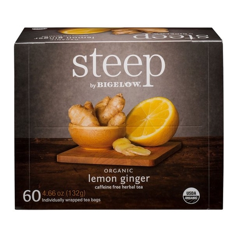 BIGELOW - Organic Lemon Ginger (Trà Gừng, Chanh 60 Gói)