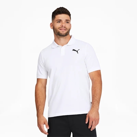 PUMA - PUMA WHITE CAT (ÁO THUN CỔ LOGO TRẮNG SIZE XL)