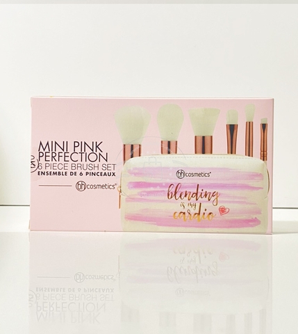 BH COSMETICS - MINI PINK PERFECTION 6 PIECE BRUSH SET (SET 6 CÂY CỌ TRANG ĐIỂM)