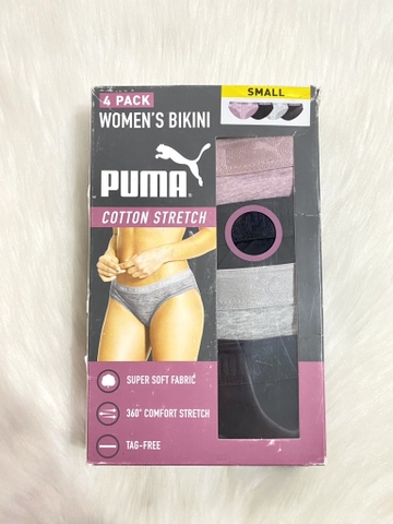 PUMA - WOMEN’S BIKINI COTTON STRETCH (SET 4 QUẦN LÓT NỮ S)