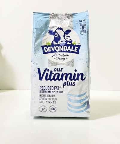 DEVONDALE - VITAMIN PLUS REDUCED FAT INSTANT MILK POWDER (SỮA TƯƠI NGUYÊN KEM TÁCH BÉO 1KG)