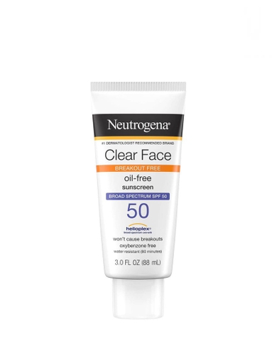NEUTROGENA - CLEAR FACE SPF 55 (KEM CHỐNG NẮNG DƯỠNG DA MẶT 55 88ml)