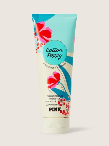PINK - COTTON POPPY 24HR BODY LOTION (DƯỠNG THỂ COTTON POPPY 236ml)